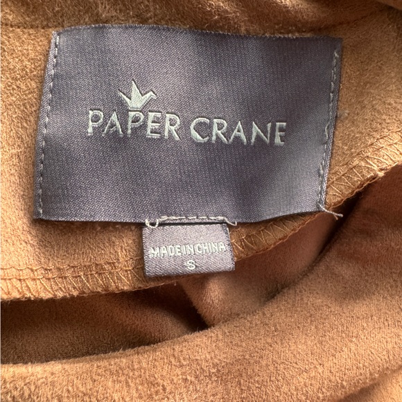 Nordstrom Paper Crane faux suede dress. Medium - Picture 11 of 14